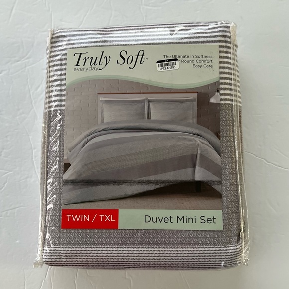 Truly Soft Duvet Mini 2 Piece Set Twin/TXL Color Gray - Picture 1 of 3
